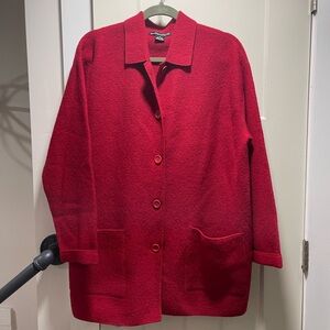 Bloomingdale’s Now…Red Women's Jacket…boiled wool